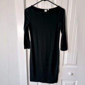 Gap Dress, Jersey 3/4 sleeve size XS, black